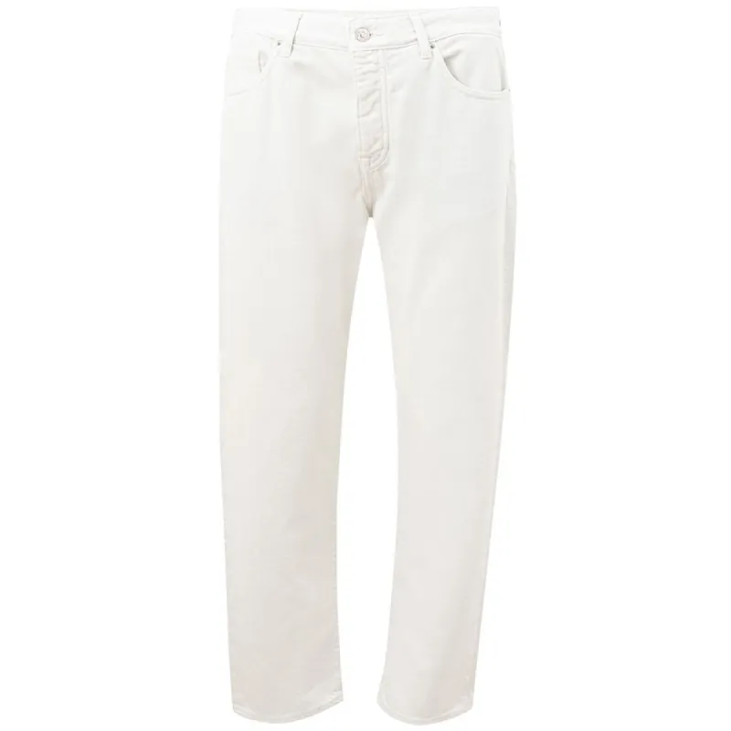 Elegant White Cotton Trousers sold by Louxly