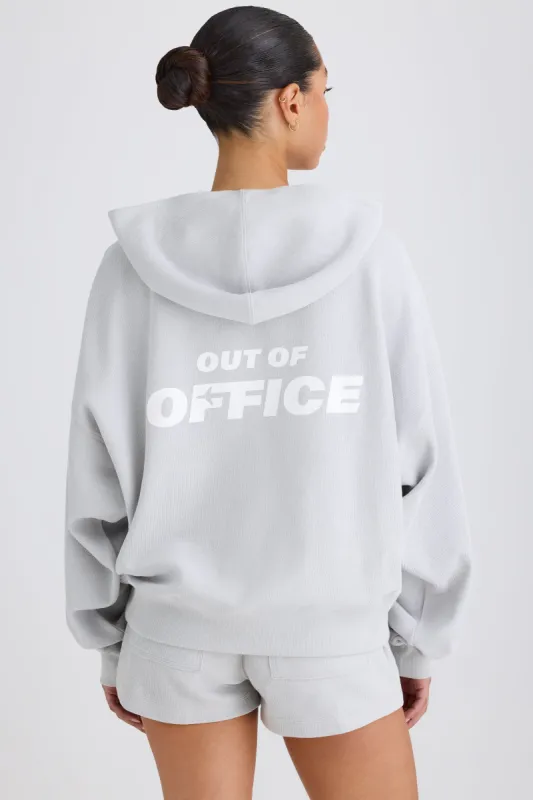 Graphic-Print Hoodie in Pacific Grey sold by Bo + Tee