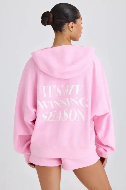 Graphic-Print Hoodie in Bubblegum Pink sold by Bo + Tee