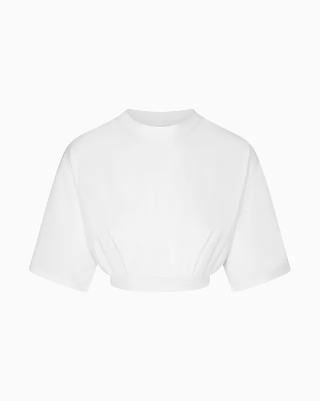 Boxy Cropped Tee | White sold by KHY