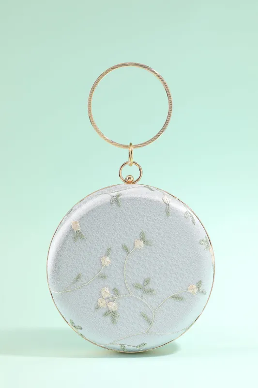 White Embroidery Handbag sold by KissProm