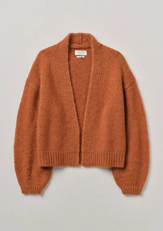 Lofty Alpaca Blend Cardigan | Pumpkin sold by TOAST