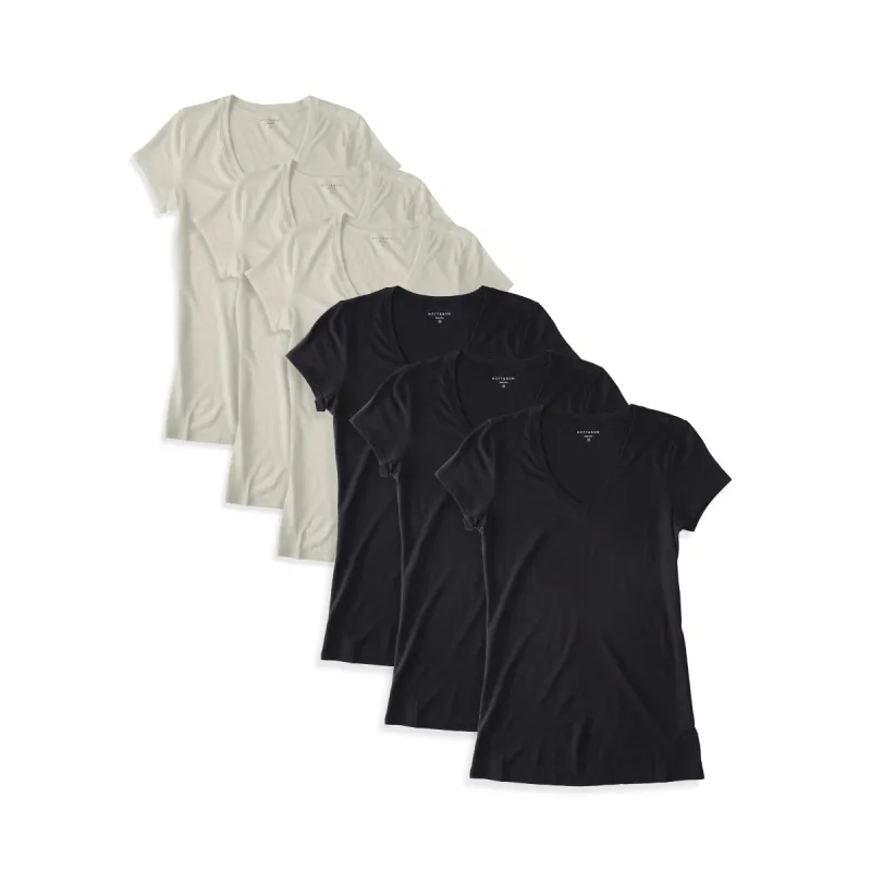 Fitted V-Neck Marcy 6-Pack sold by Mott & Bow