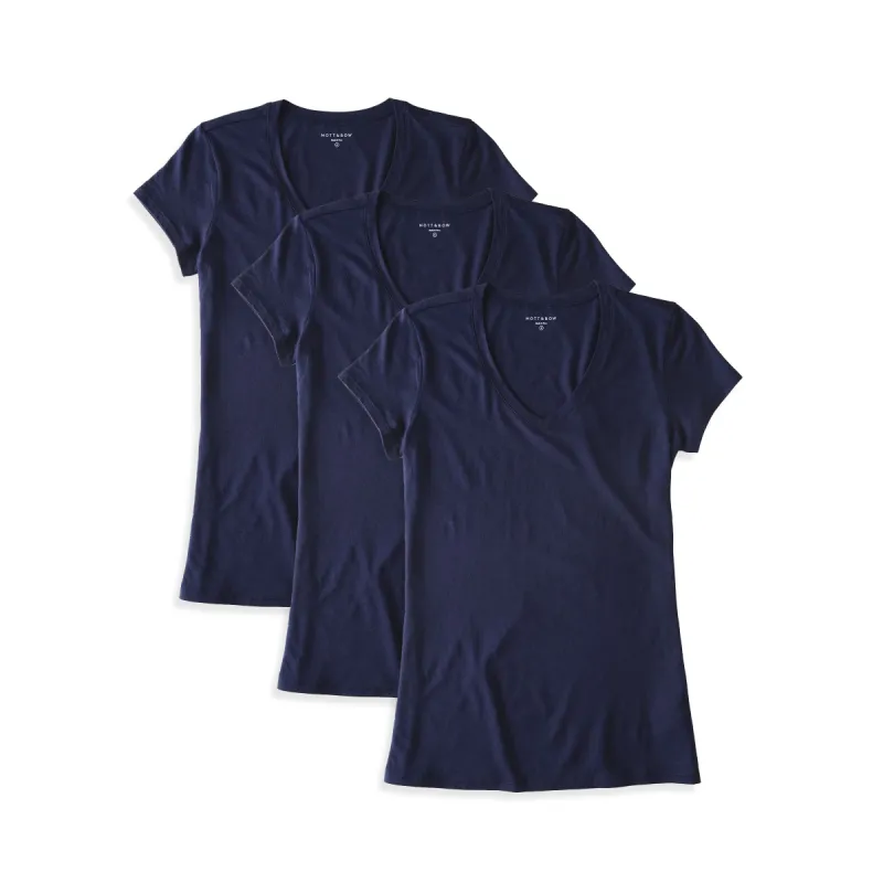 Fitted V-Neck Marcy 3-Pack sold by Mott & Bow