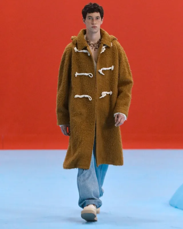 【WONDER WONDER】Mikal Overfit Fur Duffle Coat CASENTINO WOOL DUFFLE COAT awa476m(CAMEL) | Parallel
