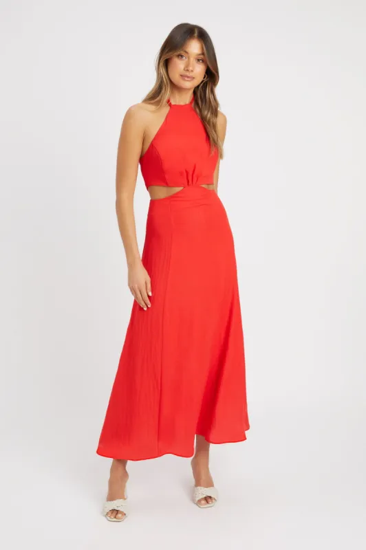 Hayman Cut Out Midi Dress sold by Kookai