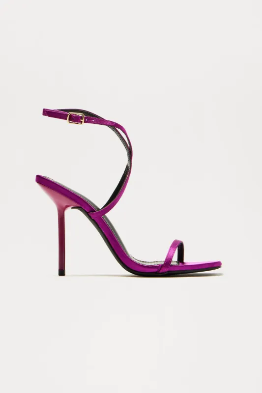 Ginevra Satin Heels - Raspberry sold by Fashion Nova