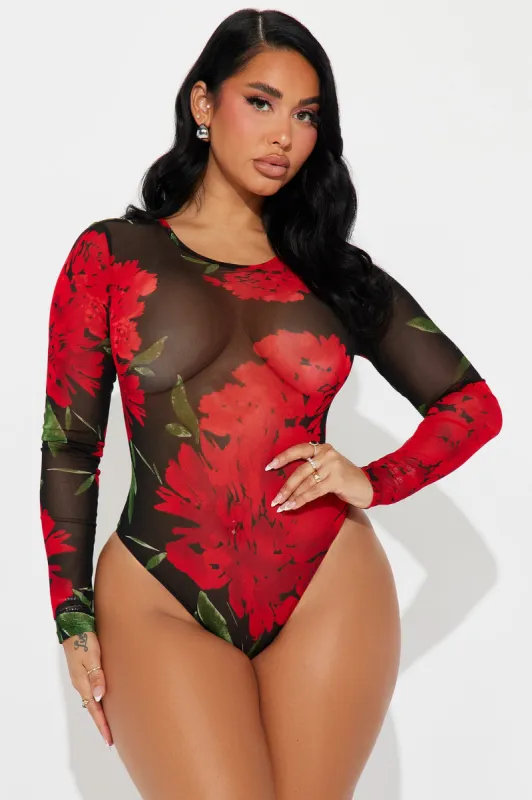 Bad Romance Mesh Bodysuit - Black/combo sold by Fashion Nova