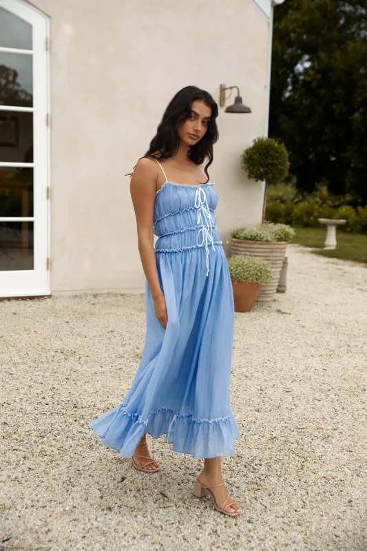Understand It Maxi Dress Blue sold by Fortunate One