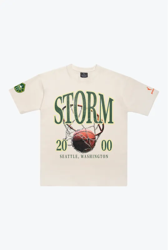Seattle Storm Vintage Heavyweight T-Shirt - Ivory sold by Peace-Collective