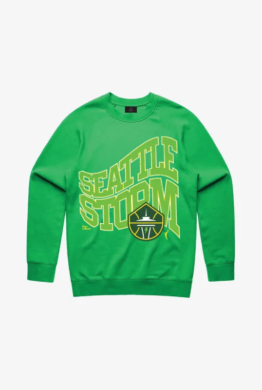 Seattle Storm Crewneck - Green sold by Peace-Collective