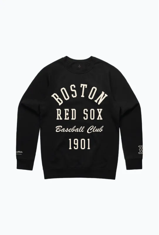 Boston Red Sox Heavyweight Crewneck - Black sold by Peace-Collective