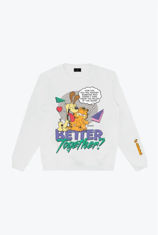 Vintage Garfield & Odie Crewneck - White sold by Peace-Collective
