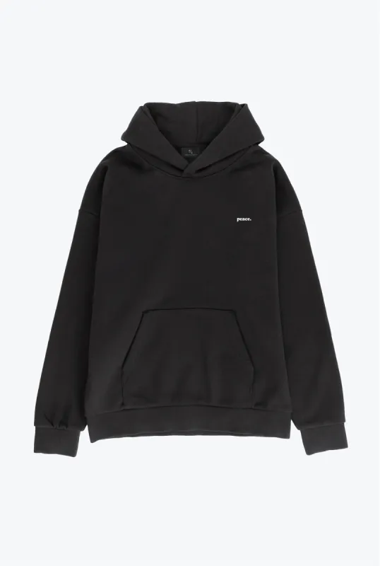 Peace Basics SuperHeavy™️ Hoodie - Black sold by Peace-Collective
