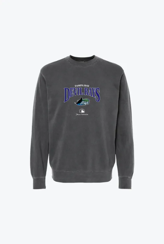Tampa Bay Rays Vintage Embroidered Crewneck - Black sold by Peace-Collective