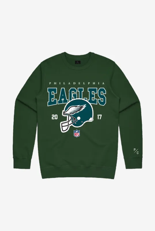 Philadelphia Eagles Vintage Crewneck - Forest Green sold by Peace-Collective