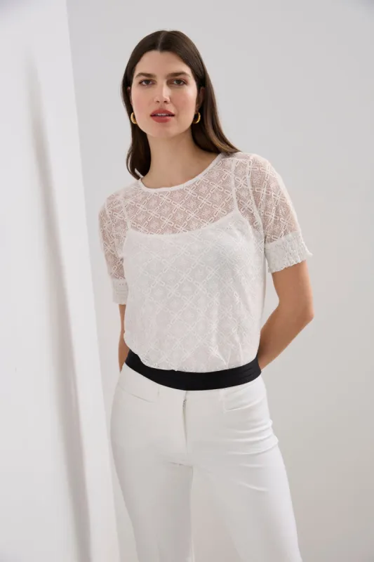Lace top with cami sold by Tristan Style