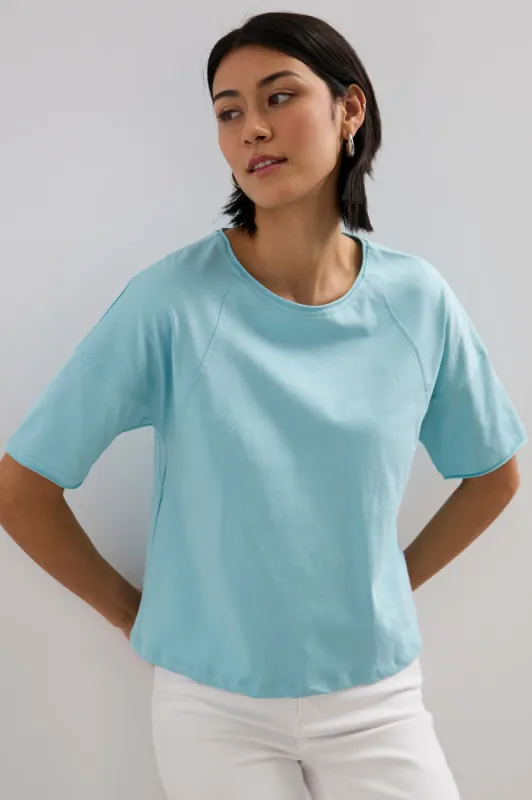 Oversize t-shirt with rolled sleeves sold by Tristan Style