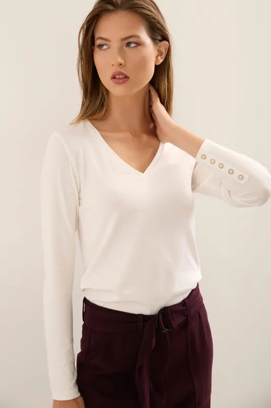 V neck top sold by Tristan Style
