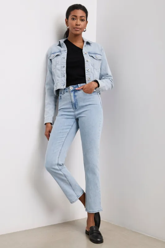 Cropped high waisted jeans sold by Tristan Style