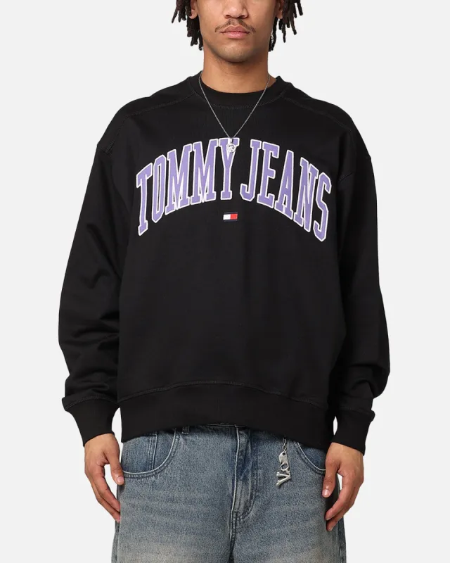 Tommy Jeans TJM Boxy Pop Varisty Crewneck Black sold by Culture Kings