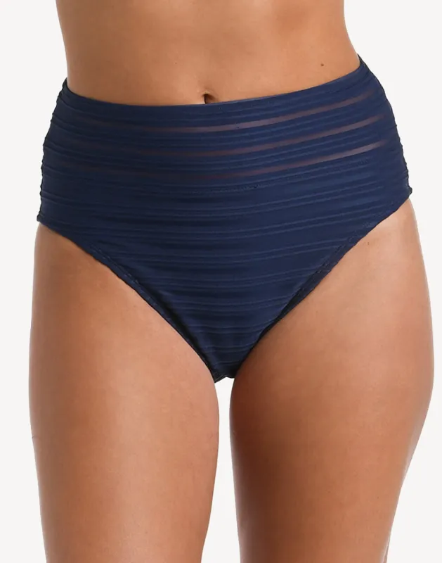 Fluid High Waist Bikini Bottom sold by swimco