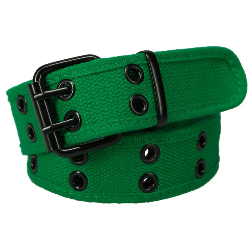 Green Double Grommet Belt sold by TieMart