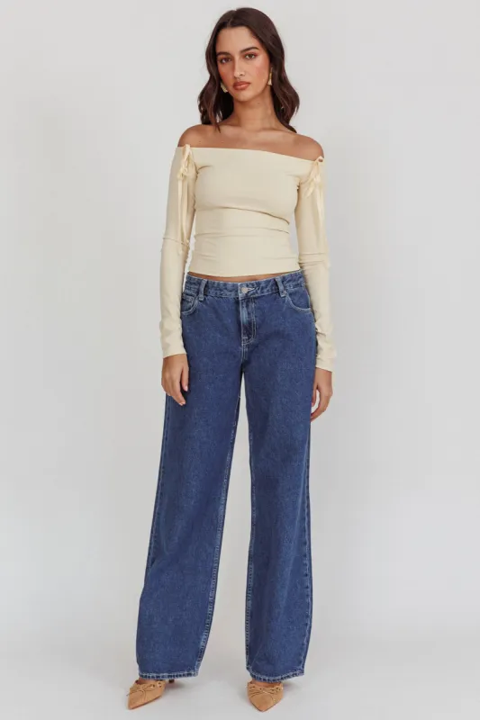 DR DENIM Hill Low Jeans Pebble Mid Stone sold by Selfie Leslie