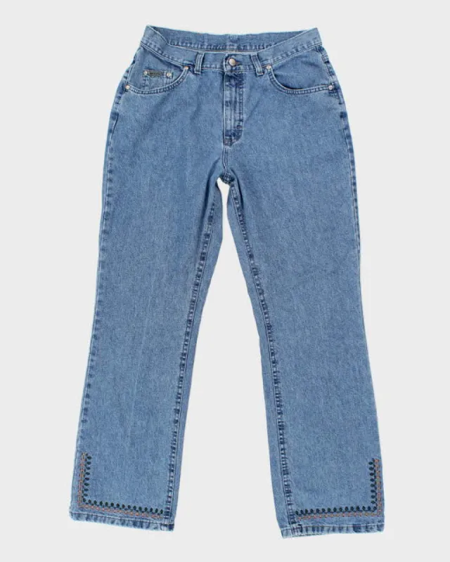 Women's Lee Embroidered High-Waisted Jeans - W33 L32 sold by Rokit