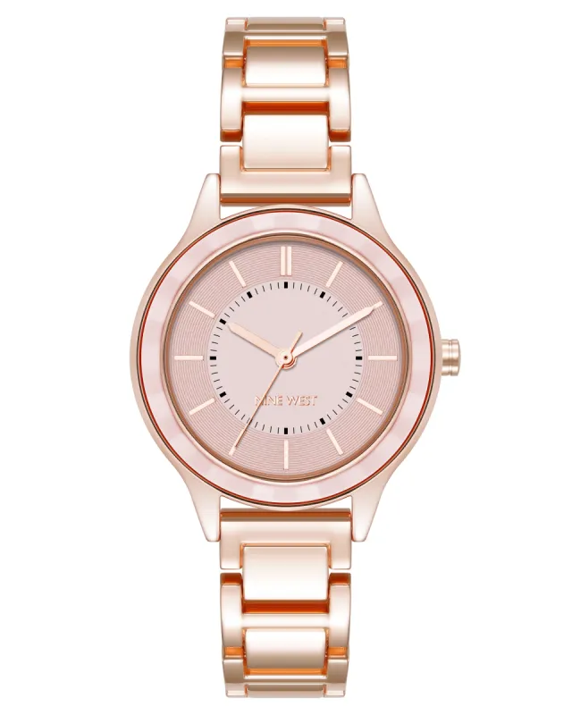 Textured Bezel Bracelet Watch sold by Nine West