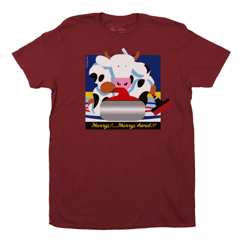 Curling Adult T sold by Cows