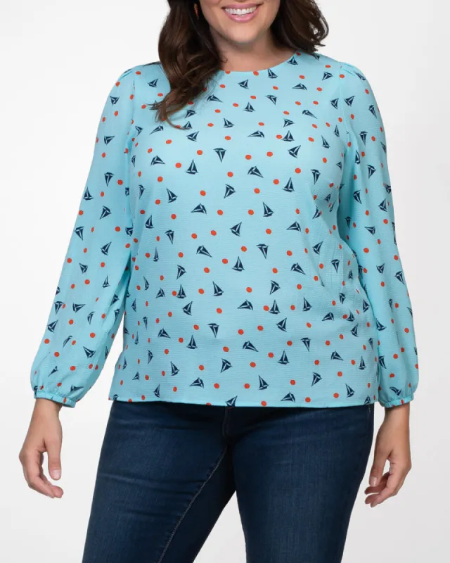 Modern Maven Blouse - Final Sale! sold by Kiyonna