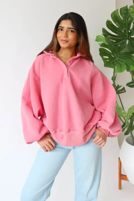 Lennon Sweatshirt in Pink sold by Grey Bandit