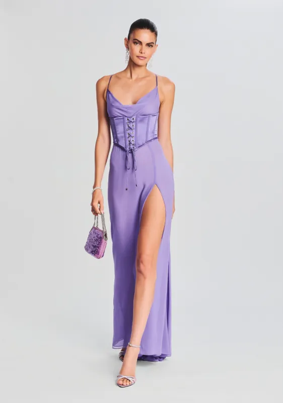 Larissa Silk Corset Dress sold by Retrofete
