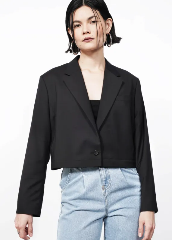 The Empower Cropped Convertible Blazer sold by WILDFANG
