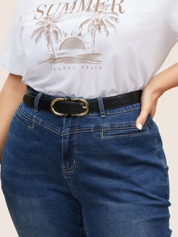 Gold Buckle Adjustable Length Belt sold by Bloomchic
