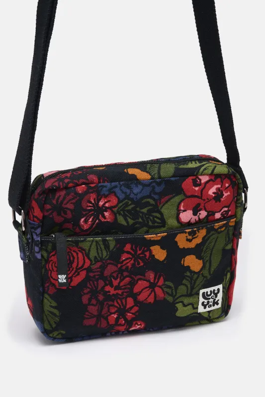 Dara - Crossbody Twill Bag in Maria Print sold by Lucy & Yak