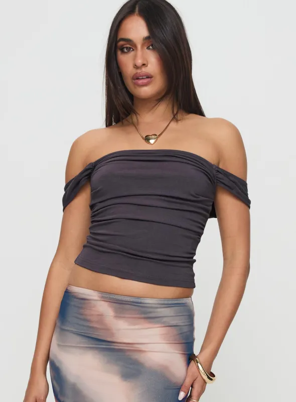 Moonflower Top Grey sold by Princess Polly