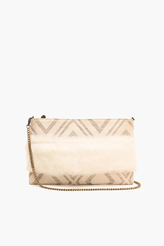 Faux Fur Clutch Snow White sold by America & Beyond