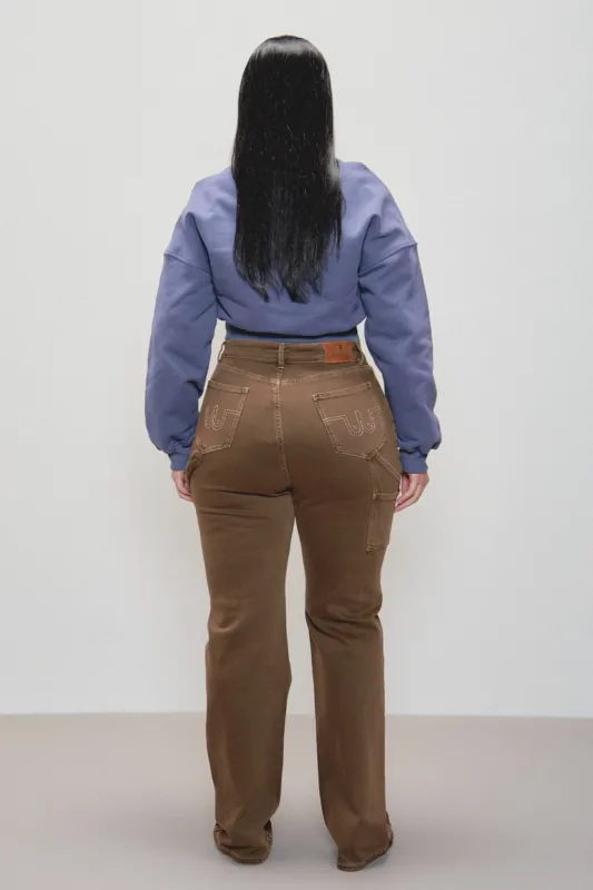 1 LEFT - Farm Nap Jeans Brown Denim sold by Fashion Brand Company