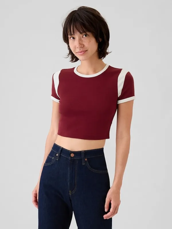 Modern Rib Ultra-Cropped T-Shirt sold by GAP