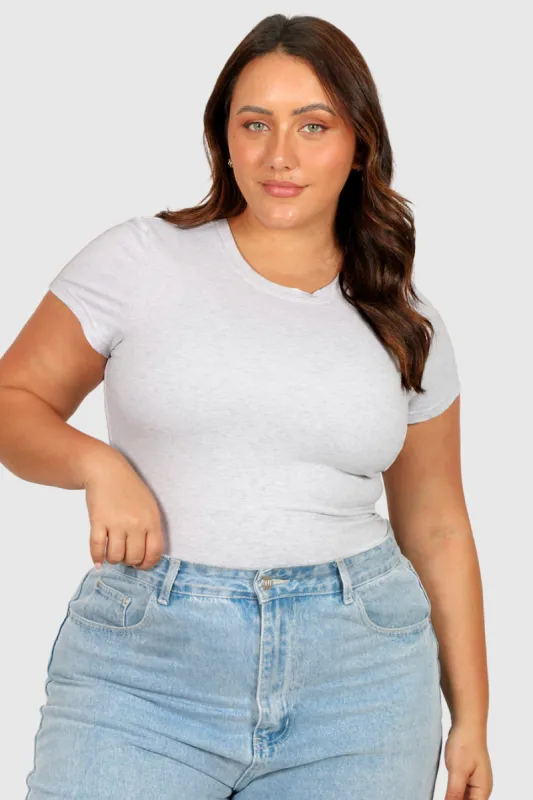 BUTTERY TEE GREY MARLE sold by FAYT The Label