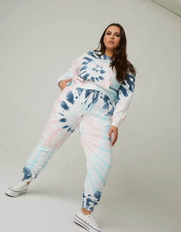 Plus Size Tie Dye Fleece Joggers sold by 2020 Ave