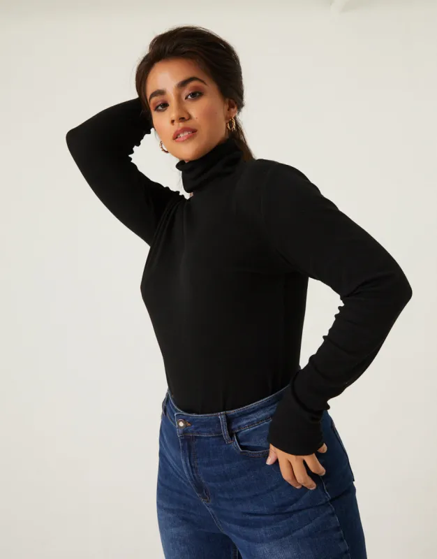 Plus Size Fitted Turtleneck Top sold by 2020 Ave
