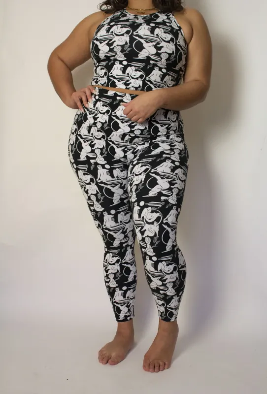 Super High Waist Tib Pant in Libre sold by Manners London