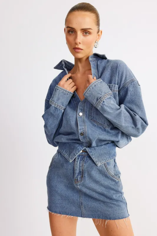 EVE DENIM SHIRT sold by Sndys