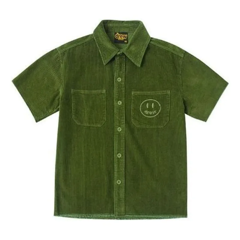 Drew House Corduroy Shirt 'Olive Green' DR-FW20-200 sold by KicksCrew
