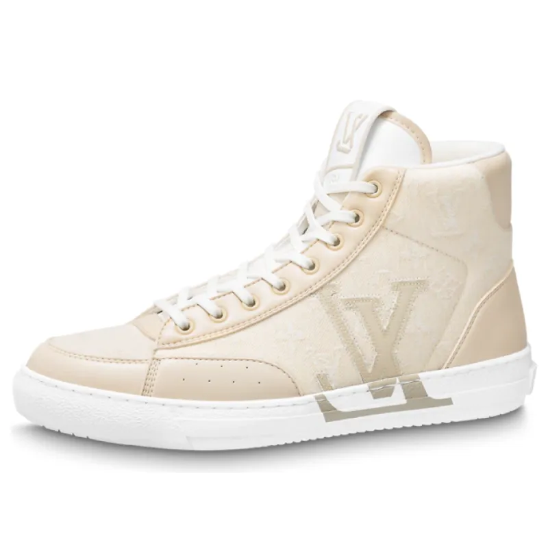 LOUIS VUITTON LV Charlie Ankle Sneakers 'Beige Monogram' 1AARCV sold by KicksCrew