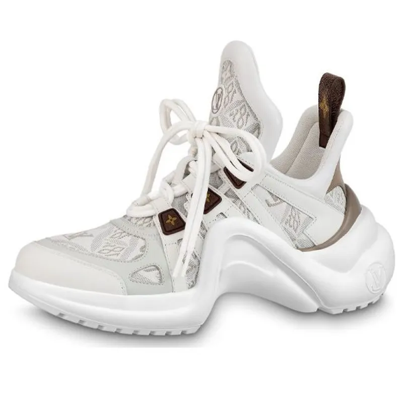 (WMNS) LOUIS VUITTON Archlight 1.0 Sneakers 'Beige with Monogram' 1AAIX1 sold by KicksCrew