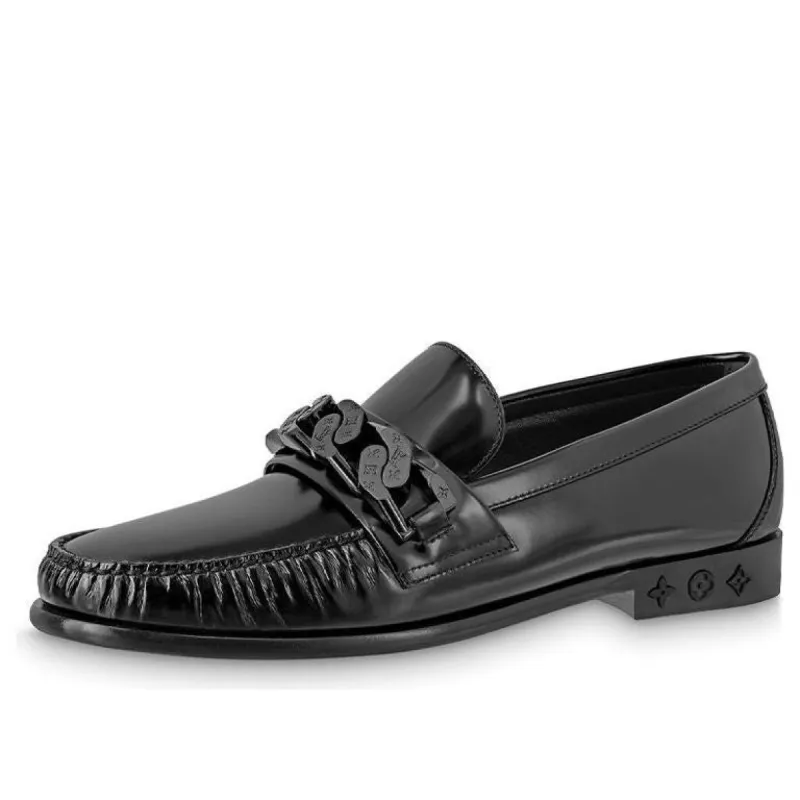 LOUIS VUITTON Loafers 'Black with gathered Pleats' 1AA7L4 sold by KicksCrew